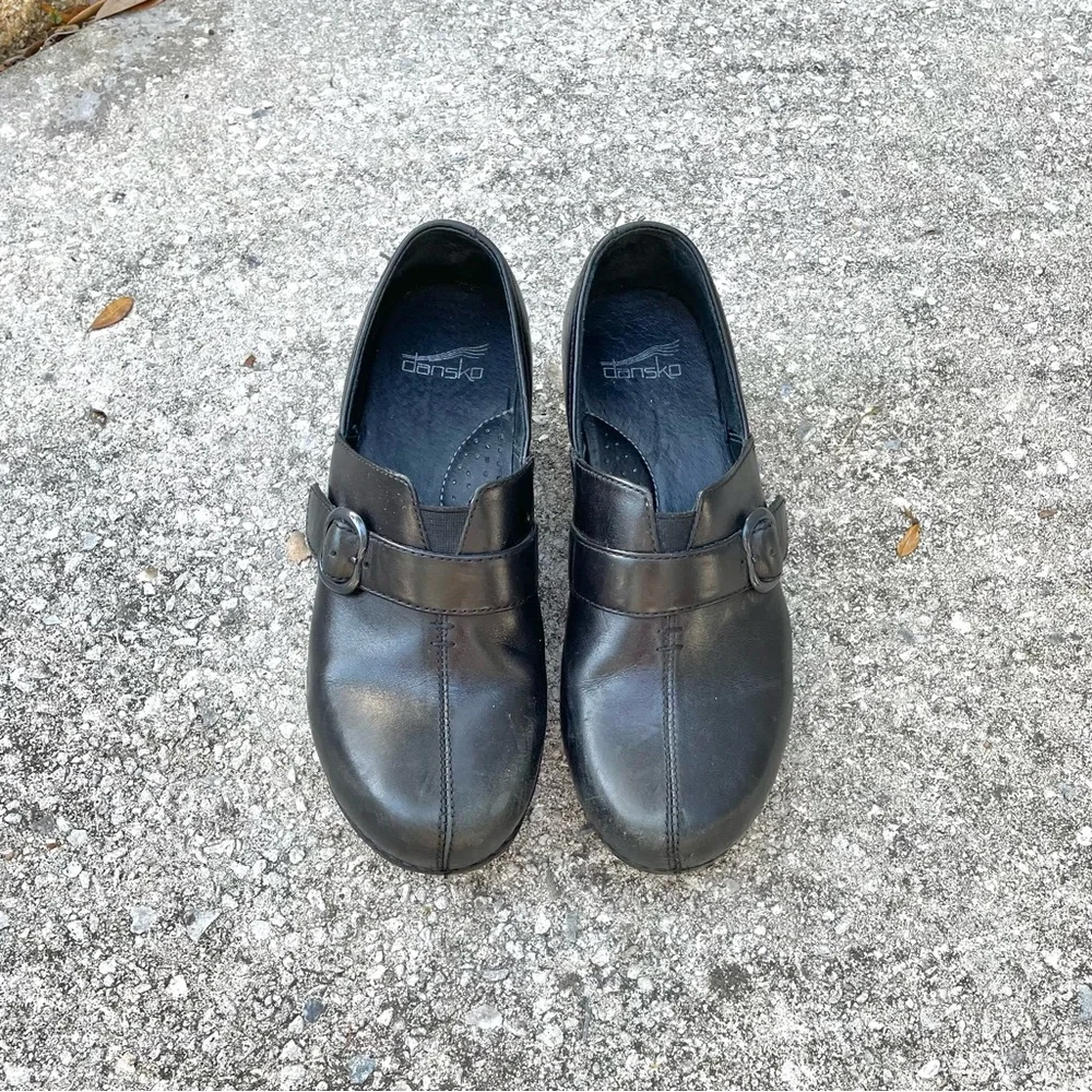 Dansko Tamara Professional Work Clogs - Black - Buckle - Comfort- Women’s 6.5/37 - Picture 1 of 8